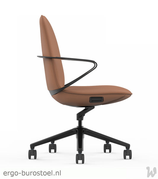 GoodTone Amola-B medium rug bruin - zwart alu frame