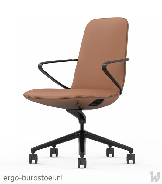 GoodTone Amola-B medium rug bruin - zwart alu frame