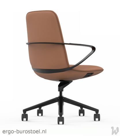 GoodTone Amola-B medium rug bruin - zwart alu frame