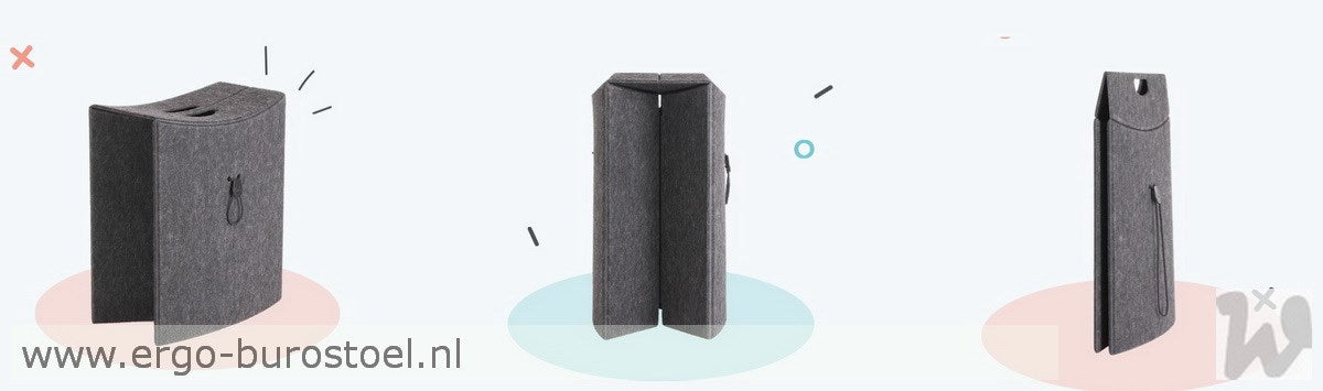 Kretho TakeOseat - Opvouwbare Vilten kruk
