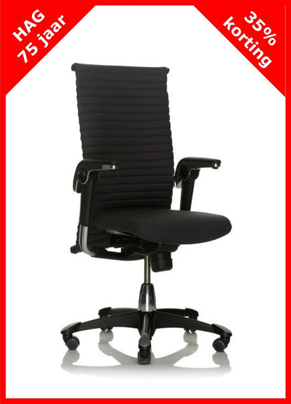 HAG Excellence 9321 Zwart leder