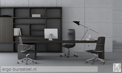GoodTone Amola B medium rug zwart - gepolijst alu frame