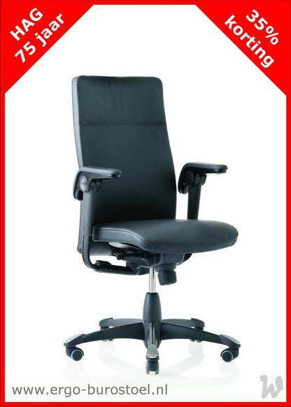 HAG Tribute 9021 Zwart Leder