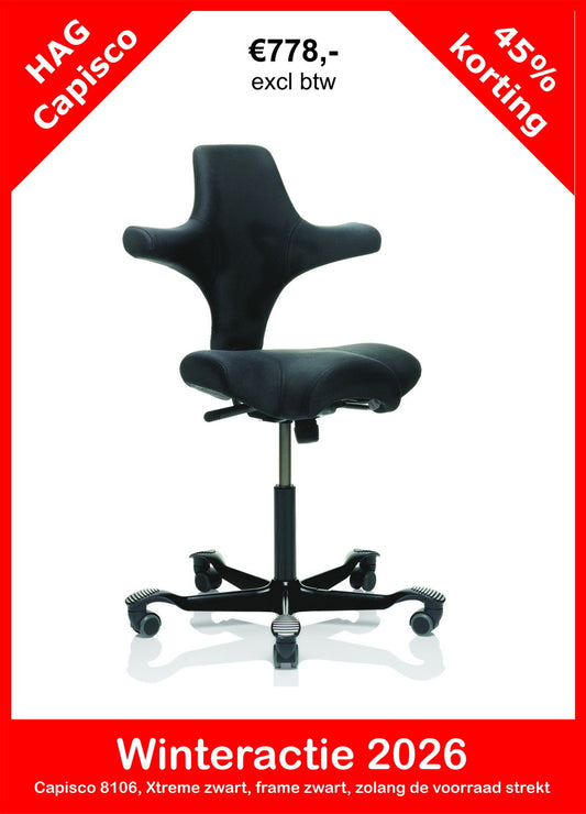 HAG Capisco 8106 Xtreme Zwart